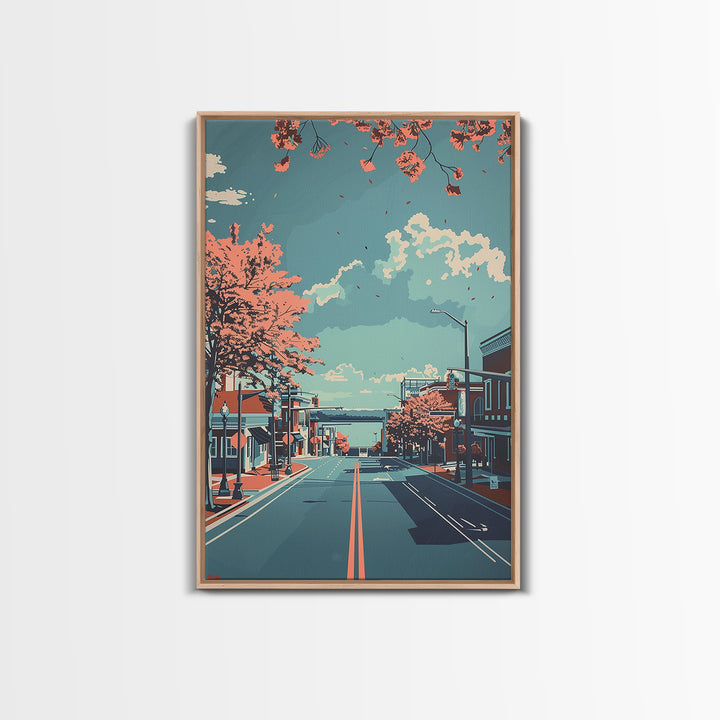 Hampton Travel Poster, Canvas Print, Poster Print, Travel Wall Art, City Travel Poster, Travel Print, Poster Art, Vintage Travel Art