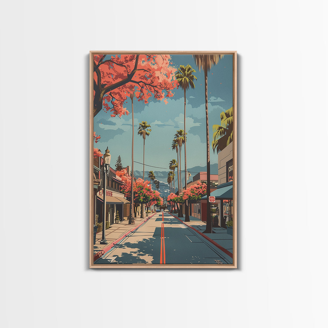 Hesperia Travel Poster, Canvas Print, Travel Wall Art, City Wall Art, Fine Art Print, Vintage Travel, Gallery Wall Set, Travel Print