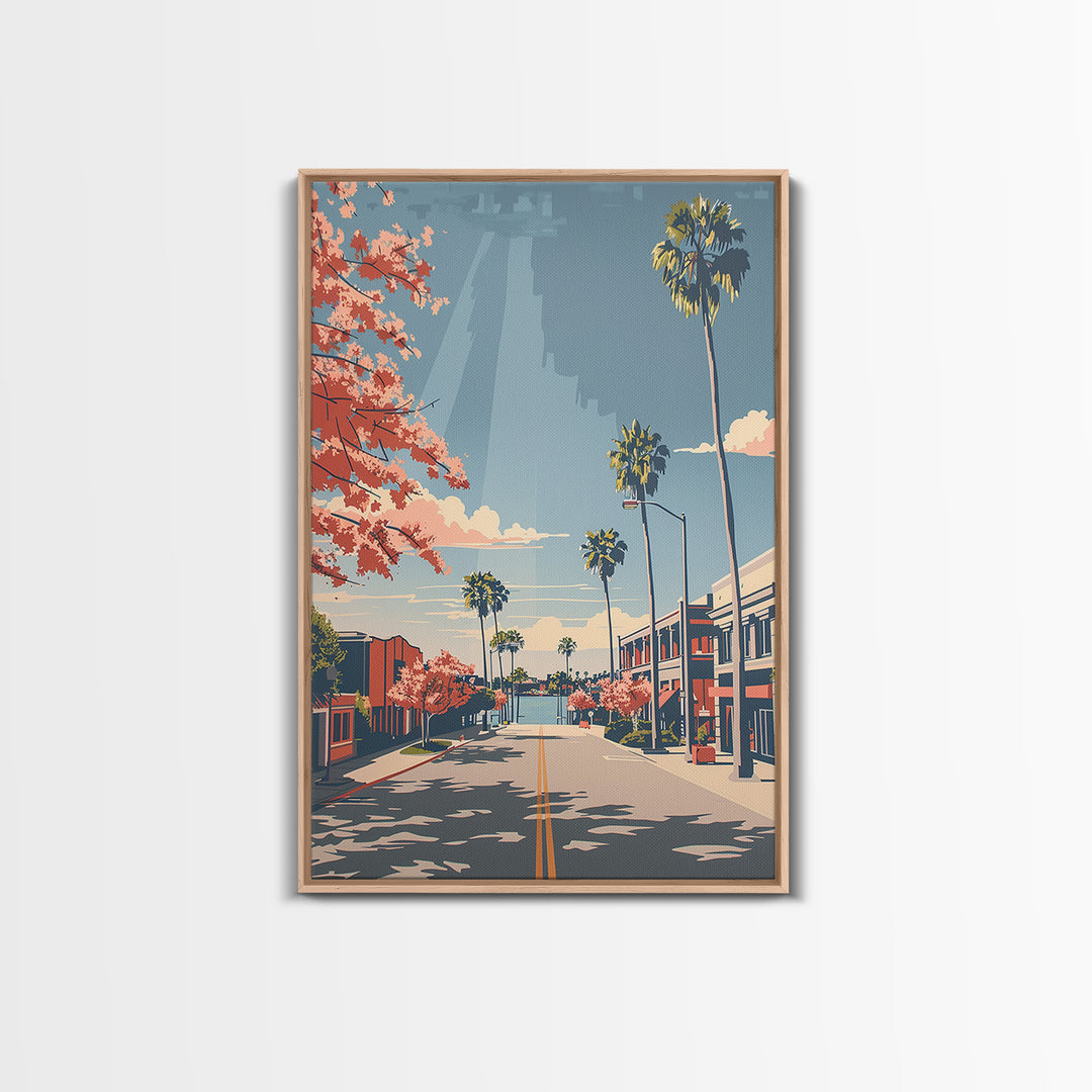 Lakeland Travel Poster, Framed Canvas Print, Travel Wall Art, City Wall Art, Gallery Wall Set, Travel Decor, Travel Prints, Wall Art