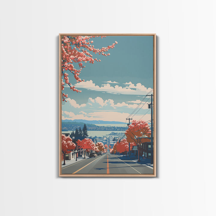Richmond Travel Poster, Canvas Print, Travel Prints, Landscape Art, Retro Wall Art, Living Room Wall Art, Travel Decor, Travel Print