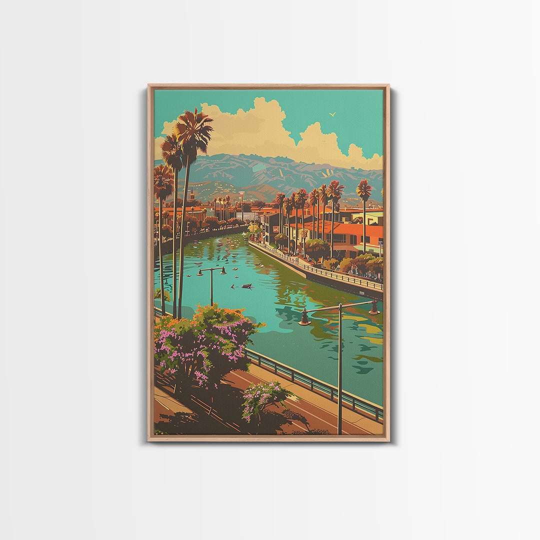 Santa Ana Travel Poster, Canvas Print, City Travel Poster, Vintage City Poster, Minimalist Poster, City Illustration, Retro Wall Art