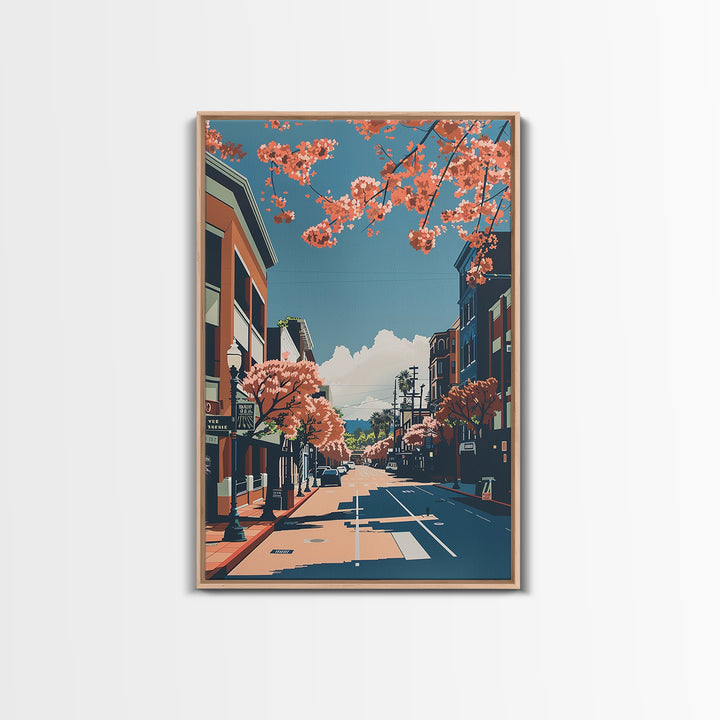 Santa Clara Travel Poster, Canvas Print, Travel Wall Decor, Minimalist Poster, Travel Wall Art, Poster Print, Wall Art, Travel Decor