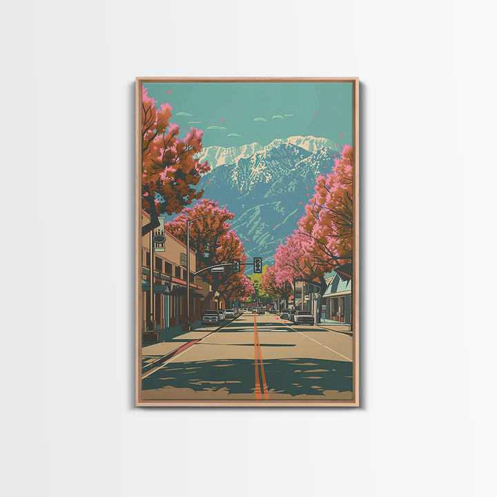 Santa Clarita Travel Poster, Canvas Print, City Travel Poster, Travel Wall Art, Vintage City Poster, Vintage Poster, Vintage Posters