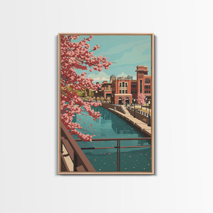 Sioux Falls Travel Poster, Canvas Print, Travel Wall Art, City Wall Art, Poster Print, Vintage Poster, Vintage Travel, Travel Prints