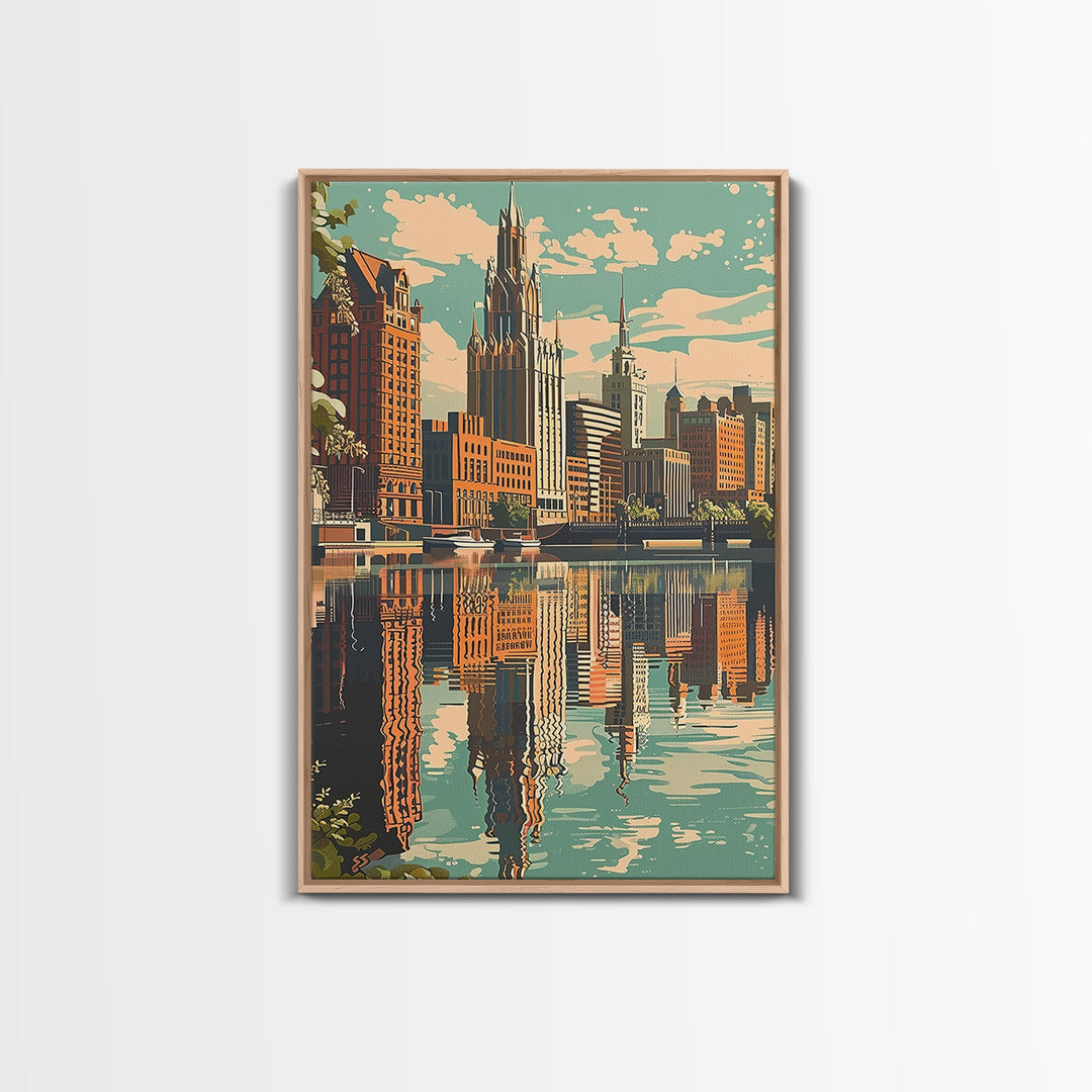 Toledo Travel Poster, Canvas Print, Travel Wall Decor, Minimalist Poster, City Illustration, Fine Art Print, Wall Art, City Wall Art
