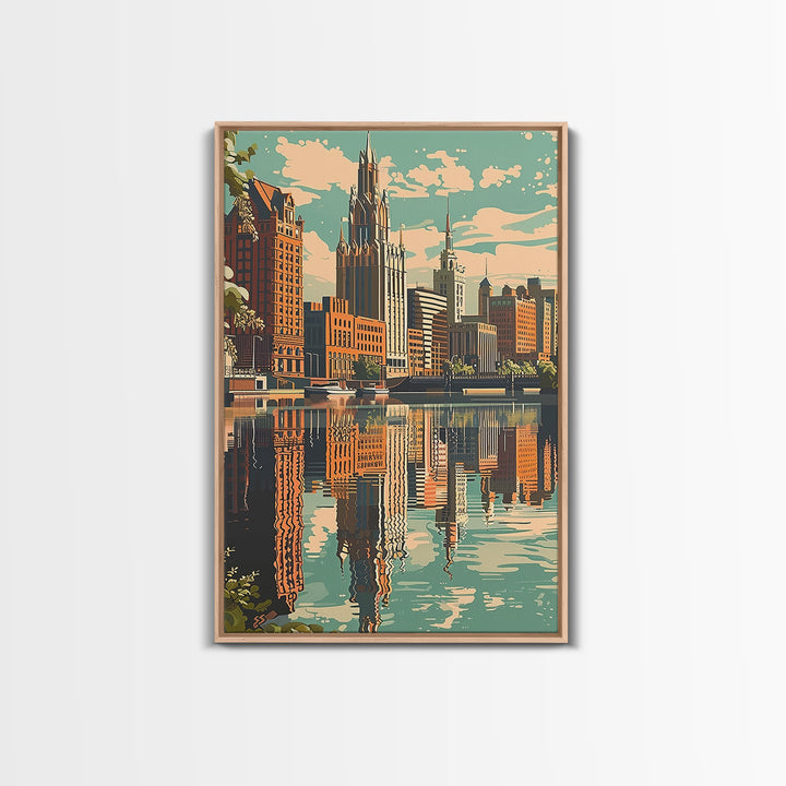 Toledo Travel Poster, Canvas Print, Travel Wall Decor, Minimalist Poster, City Illustration, Fine Art Print, Wall Art, City Wall Art