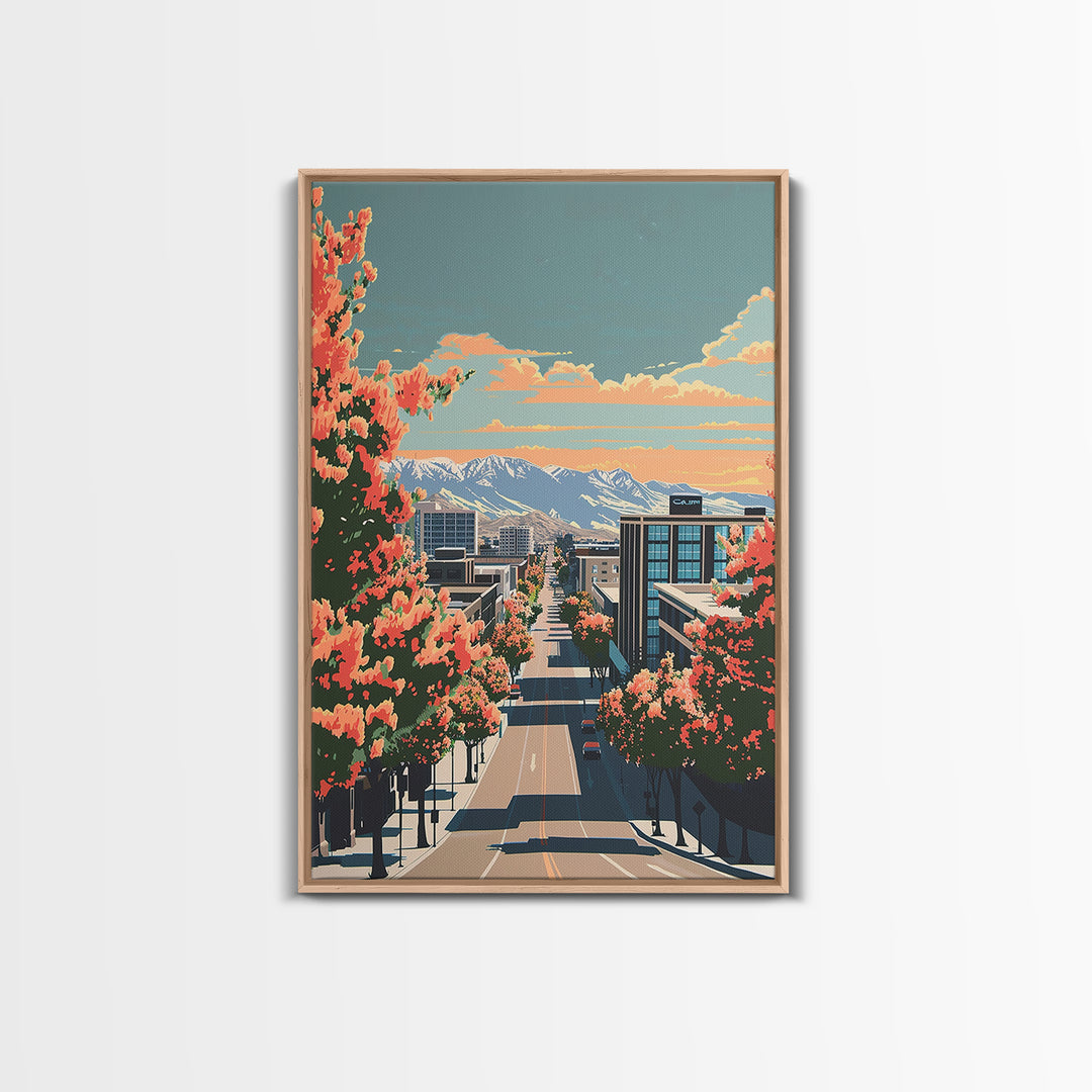 West Valley City Travel Poster, Canvas Print, City Travel Poster, Travel Wall Decor, Landscape Art, Travel Prints, Modern Wall Decor