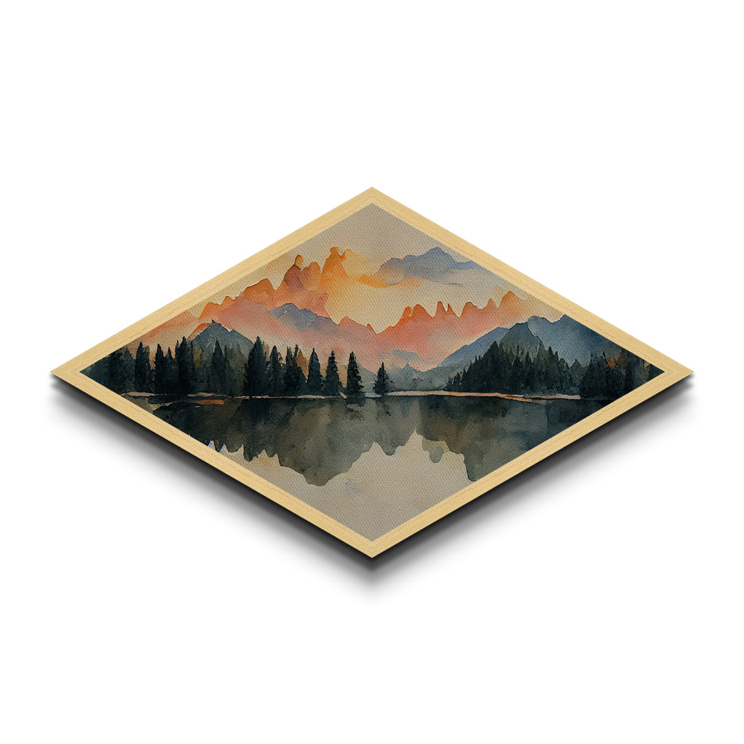 The Forest Fire - Framed Canvas Art Print - Canvas Texture Wall Art - Fire Painting - Depressing Home Decor - Statement Piece