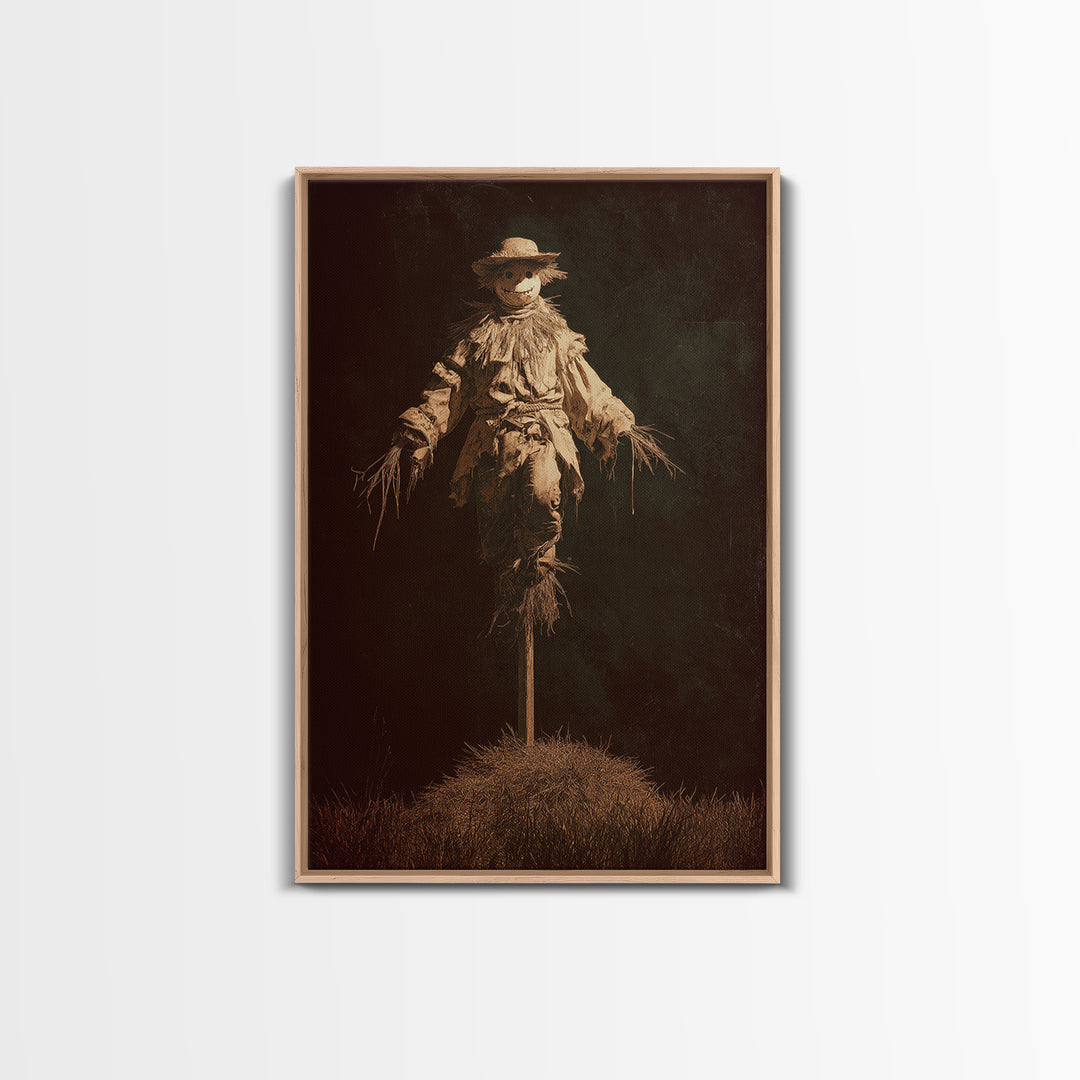 The Living Scarecrow, Decadent Gothic Art, Vertical Wall Art, Macabre Wall Art, Canvas Print, Halloween Wall Art, Statement Wall Art
