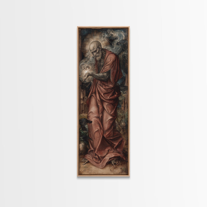 The Ghost Wedding, Dark Renaissance Art, Tall Narrow Wall Art, Dark Fantasy Wall Art, Framed Canvas Print, Halloween Wall Art
