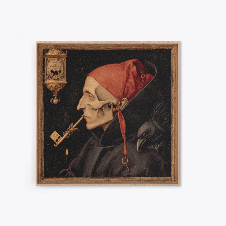 The Coffin Key, Danse Macabre Art, Square Wall Art, Dark Fantasy Wall Art, Canvas Print, Halloween Wall Art