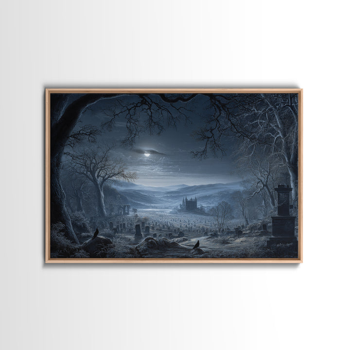 The Antique Spirit Board, Romantic Gothic Landscape, Landscape Wall Art, Dark Fantasy Wall Art, Framed Canvas Print