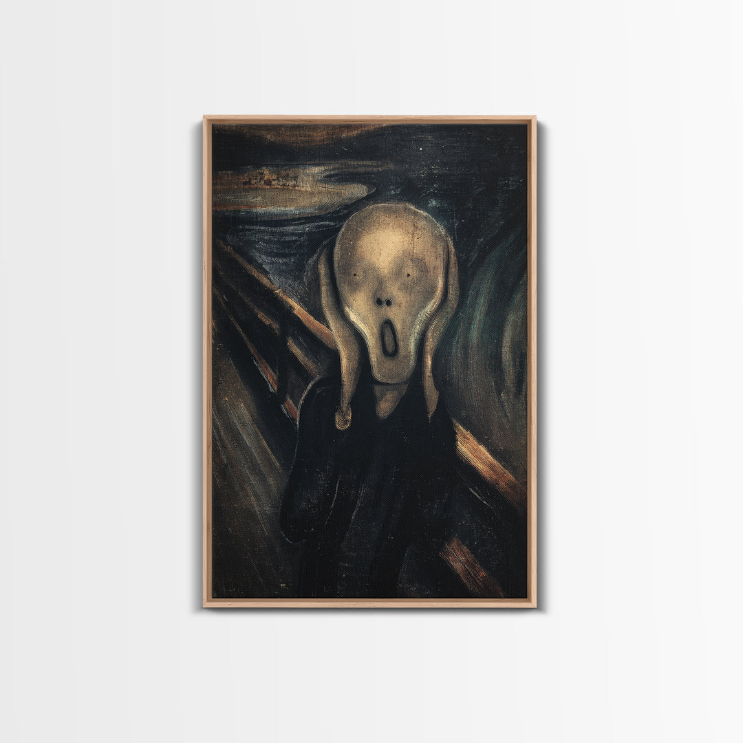 The Antique Spirit Board, Expressionist Gothic Art, Vertical Wall Art, Dark Halloween Decor, Canvas Print, Halloween Wall Art