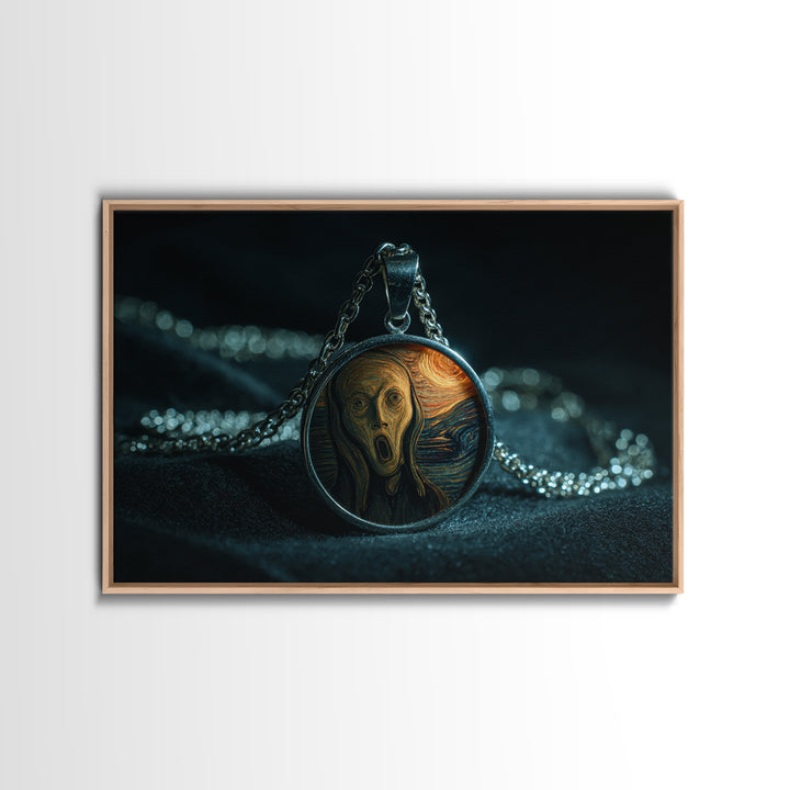 The Moonstone Amulet, Expressionist Gothic Art, Landscape Wall Art, Macabre Wall Art, Canvas Print, Halloween Wall Art, Halloween Decor