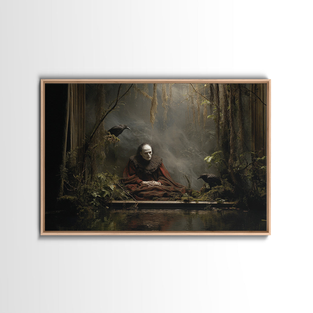 The Dream Eater, Symbolist Gothic Landscape, Landscape Wall Art, Gothic Horror Wall Art, Canvas Print, Halloween Wall Art