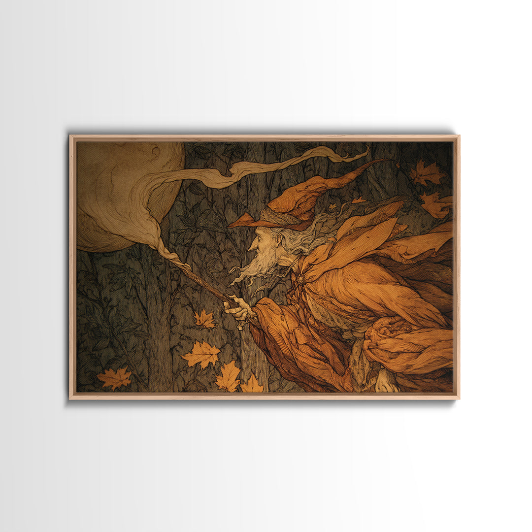 The Candy Corn Kingdom, Gothic Storybook Art, Landscape Wall Art, Gothic Horror Wall Art, Framed Canvas Print, Halloween Wall Art