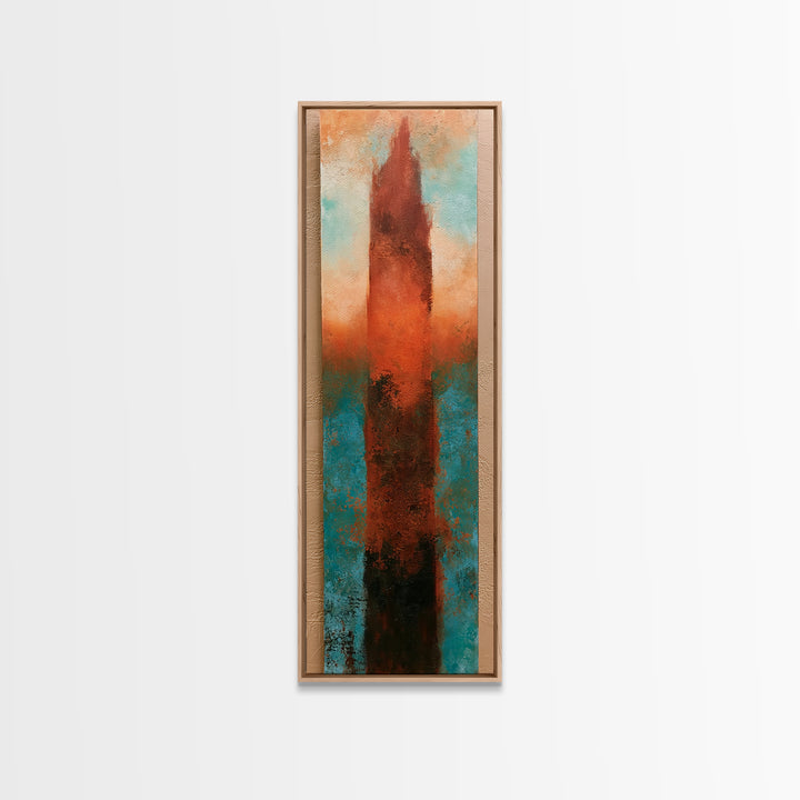 Abstract Heatwave Horizon Canvas Print, Desert Art, Boho Wall Art, Southwestern Decor, Fine Art, Desert, Living Room Art, DES-1x3-25