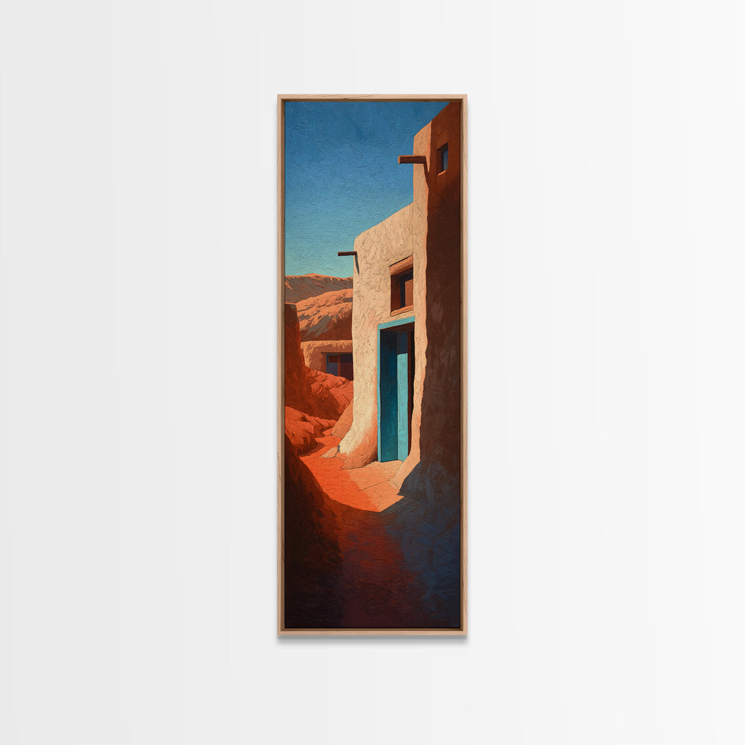 Moroccan Desert Tent Framed Canvas Print, Desert Art, Nature Wall Art, Southwestern Decor, Fine Art, Desert, Home Decor, DES-1x3-47