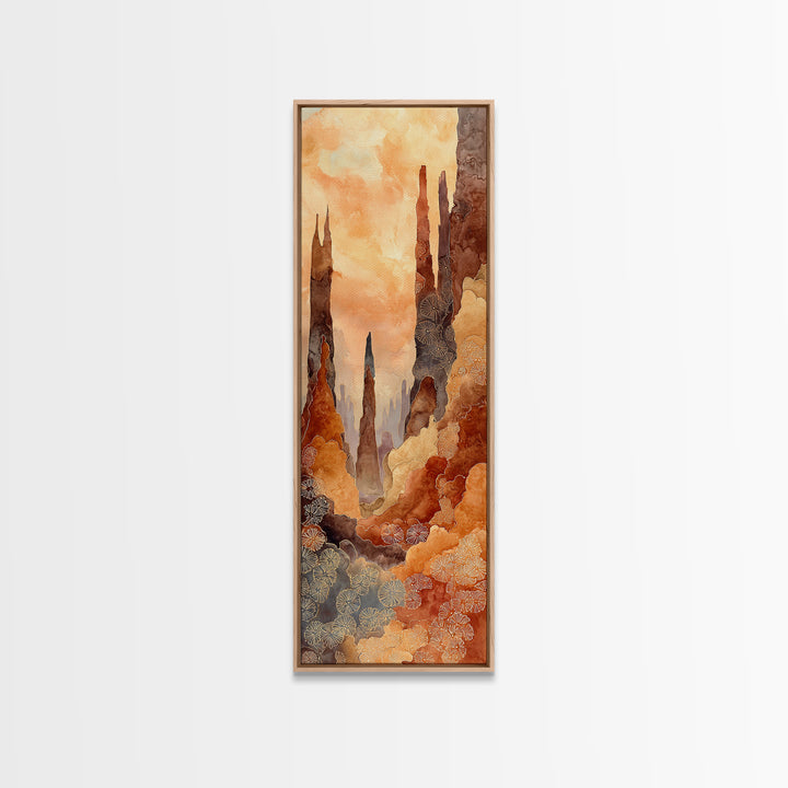 Palm Oasis Reflected Canvas Print, Desert Art, Luxury Decor, Southwestern Decor, Fine Art, Desert, Wall Art Prints, DES-1x3-51