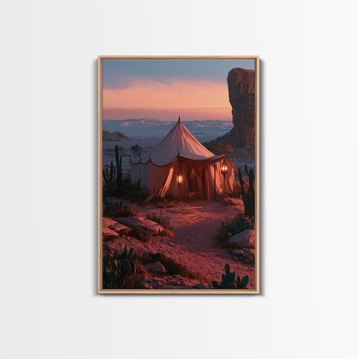 Moroccan Desert Tent Canvas Print, Desert Art, Digital Download Art, Southwestern Decor, Fine Art, Desert, Minimalist Decor, DES-2x3-67