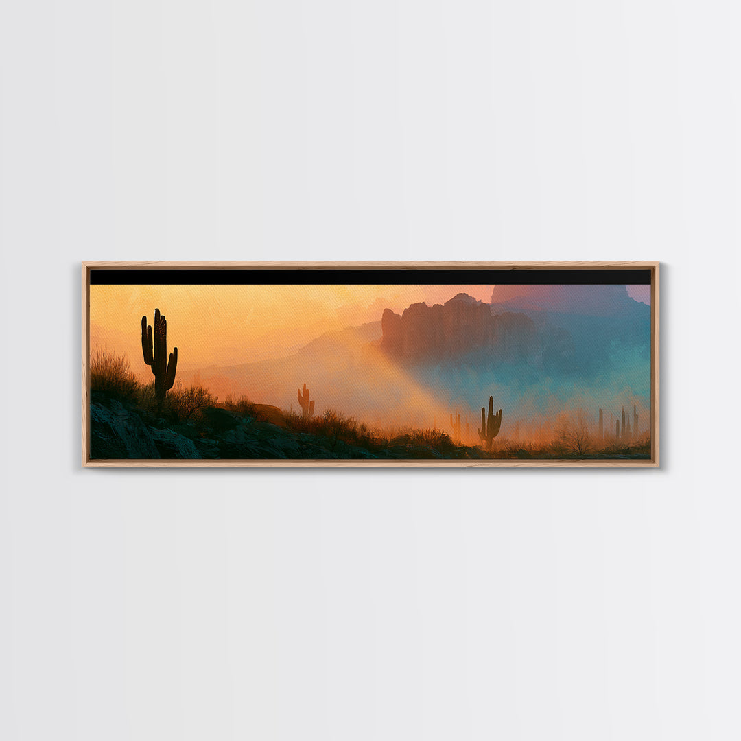 Sandstone Canyon with Dramatic Light Beam Canvas Print, Desert Art, Landscape Art, Southwestern Decor, Fine Art, Desert, DES-3x1-8