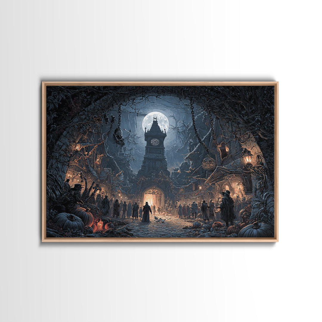 The Thirteenth Bell, Landscape Wall Art, Spooky Home Decor, Canvas Print, Halloween Wall Decor, Gothic Home Decor, Horror Wall Art