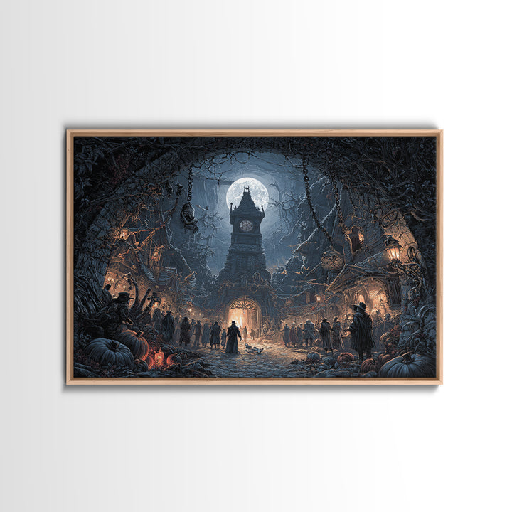 The Thirteenth Bell, Landscape Wall Art, Spooky Home Decor, Canvas Print, Halloween Wall Decor, Gothic Home Decor, Horror Wall Art