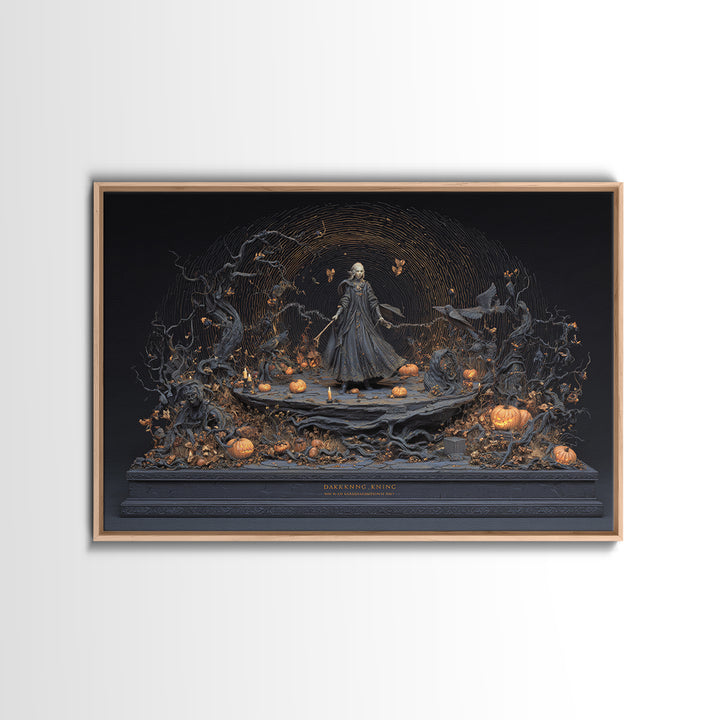 The Halloween Storm, Landscape Wall Art, Dark Halloween Decor, Canvas Print, Halloween Wall Decor, Gothic Home Decor, Spooky Wall Decor