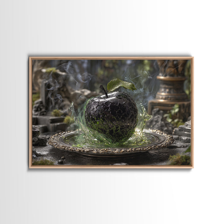 The Poisoned Apple, Landscape Wall Art, Dark Halloween Decor, Canvas Print, Halloween Wall Decor, Gothic Home Decor, Statement Wall Art