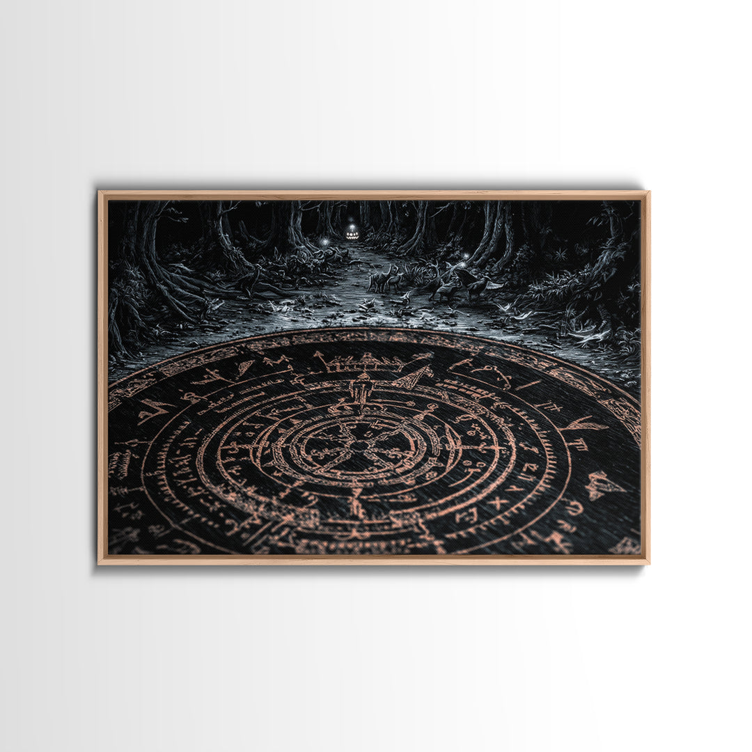 The Antique Spirit Board, Landscape Wall Art, Dark Halloween Decor, Canvas Print, Halloween Wall Decor, Gothic Home Decor, Macabre Wall Art