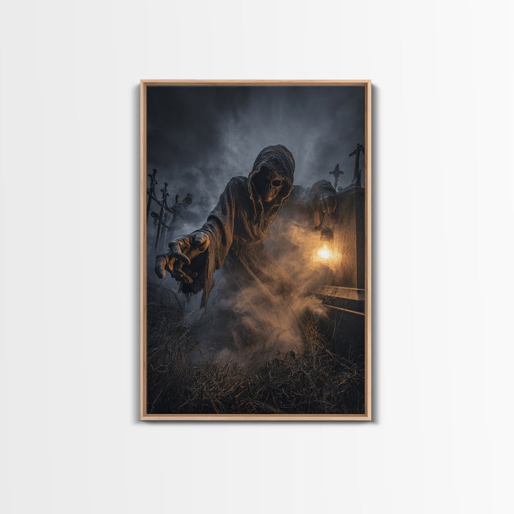 The Dream Eater, Vertical Wall Art, Spooky Home Decor, Canvas Print, Halloween Wall Decor, Gothic Home Decor, Dark Fantasy Art