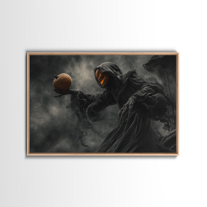 Halloween On Another Planet, Landscape Wall Art, Dark Halloween Decor, Canvas Print, Halloween Wall Decor, Gothic Home Decor