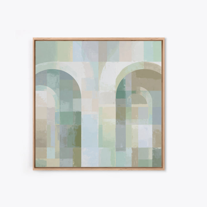 Light Scandinavian Abstract Arches Canvas Print, Dental Office Art, Dental Art, Office Decor, Fine Art, Calm, Dental Gift, DOA-1x1-17