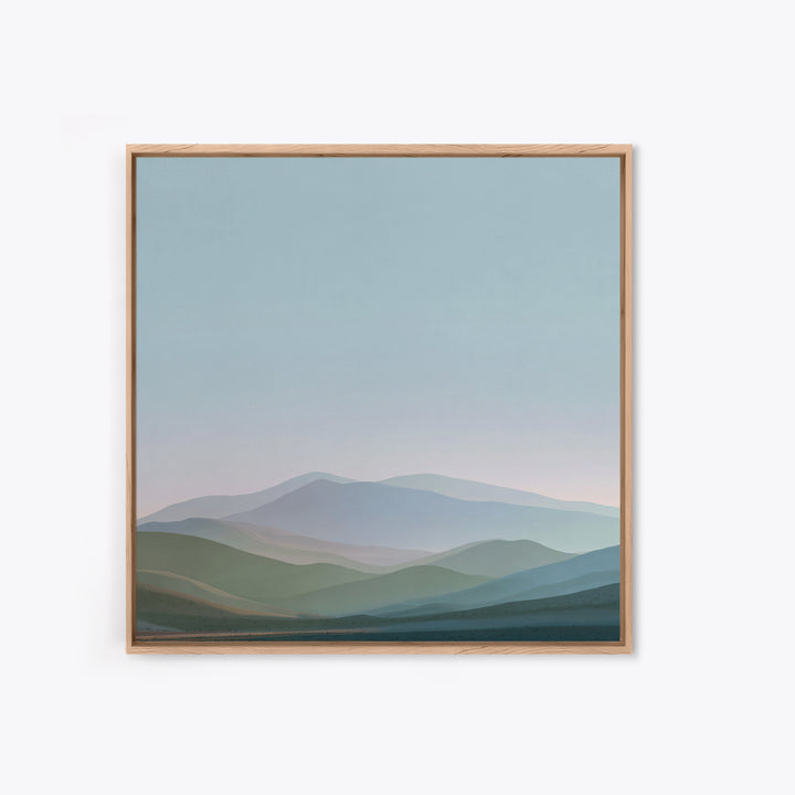 Soft Gradient Sunrise Canvas Print, Dental Office Art, Digital Print, Office Decor, Fine Art, Calm, Medical Office Decor, DOA-1x1-20