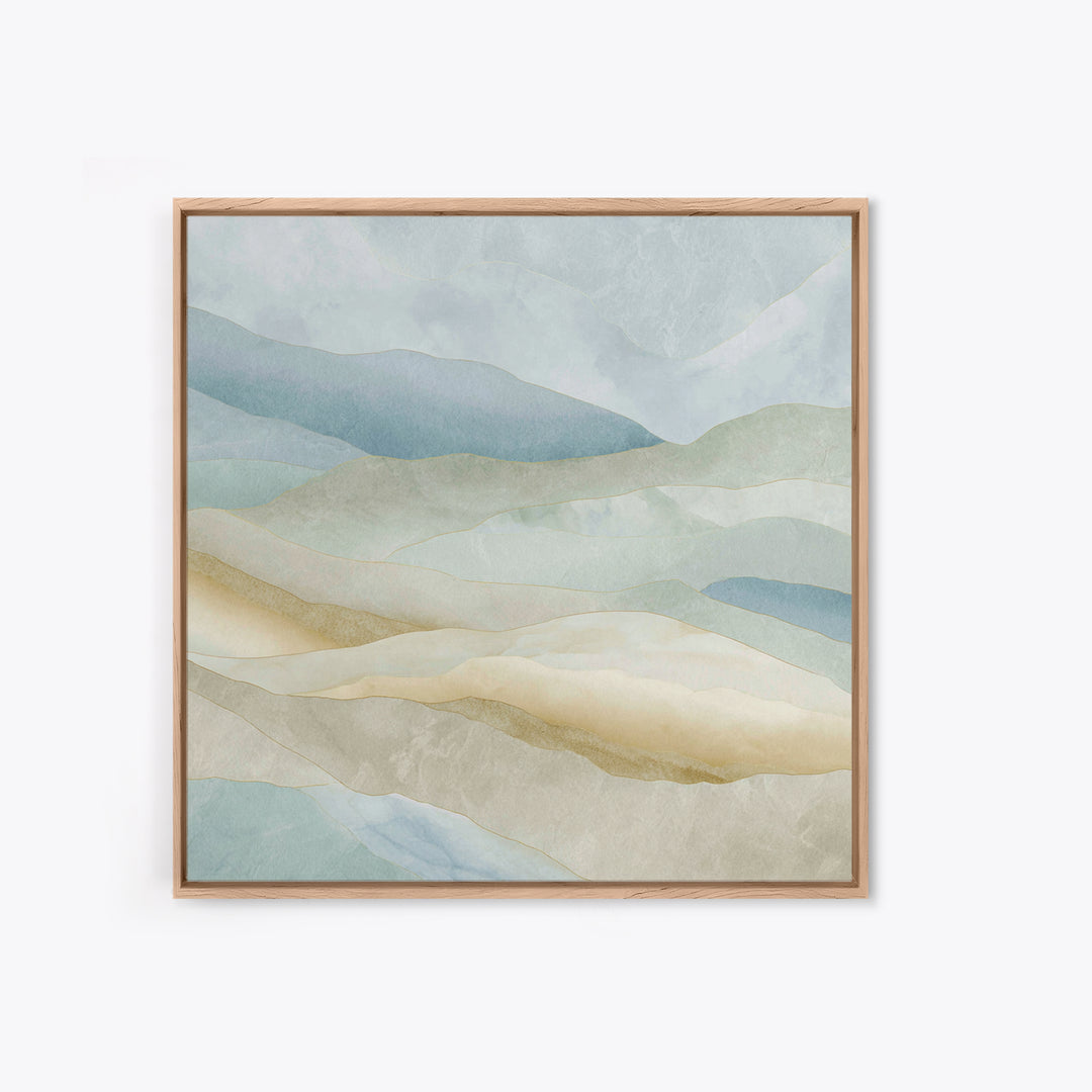 Clean Marble Texture Framed Canvas Print, Dental Office Art, Dentistry Art, Office Decor, Watercolor Art, Calm, Fine Art Print, DOA-1x1-24