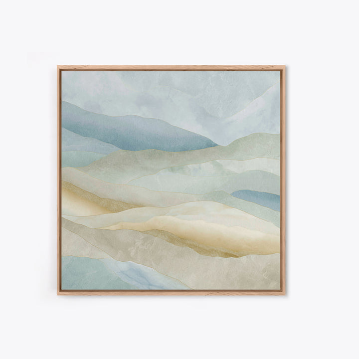 Clean Marble Texture Framed Canvas Print, Dental Office Art, Dentistry Art, Office Decor, Watercolor Art, Calm, Fine Art Print, DOA-1x1-24