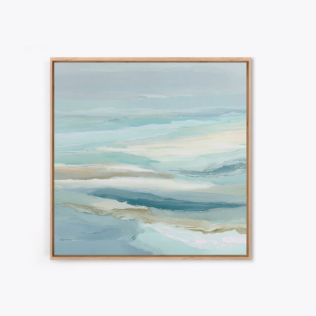 Calming Abstract Ocean Waves Canvas Print, Dental Office Art, Printable Digital, Office Decor, Fine Art, Calm, Neutral Decor, DOA-1x1-25