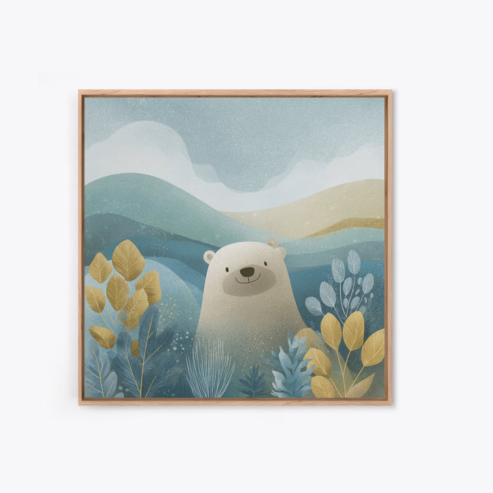Cheerful Animal Dentist Themed Character Without Text Canvas Print, Dental Office Art, Medical Art, Office Decor, Calm, DOA-1x1-26