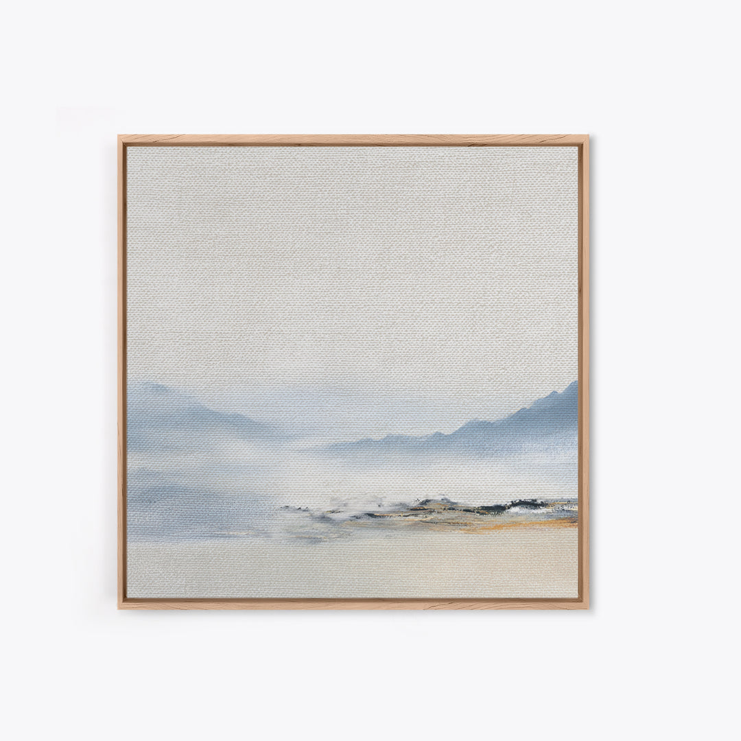 Gentle Mountain Landscape Framed Canvas Print, Dental Office Art, Unique Wall Art, Office Decor, Calm, Dental Assistant, DOA-1x1-28