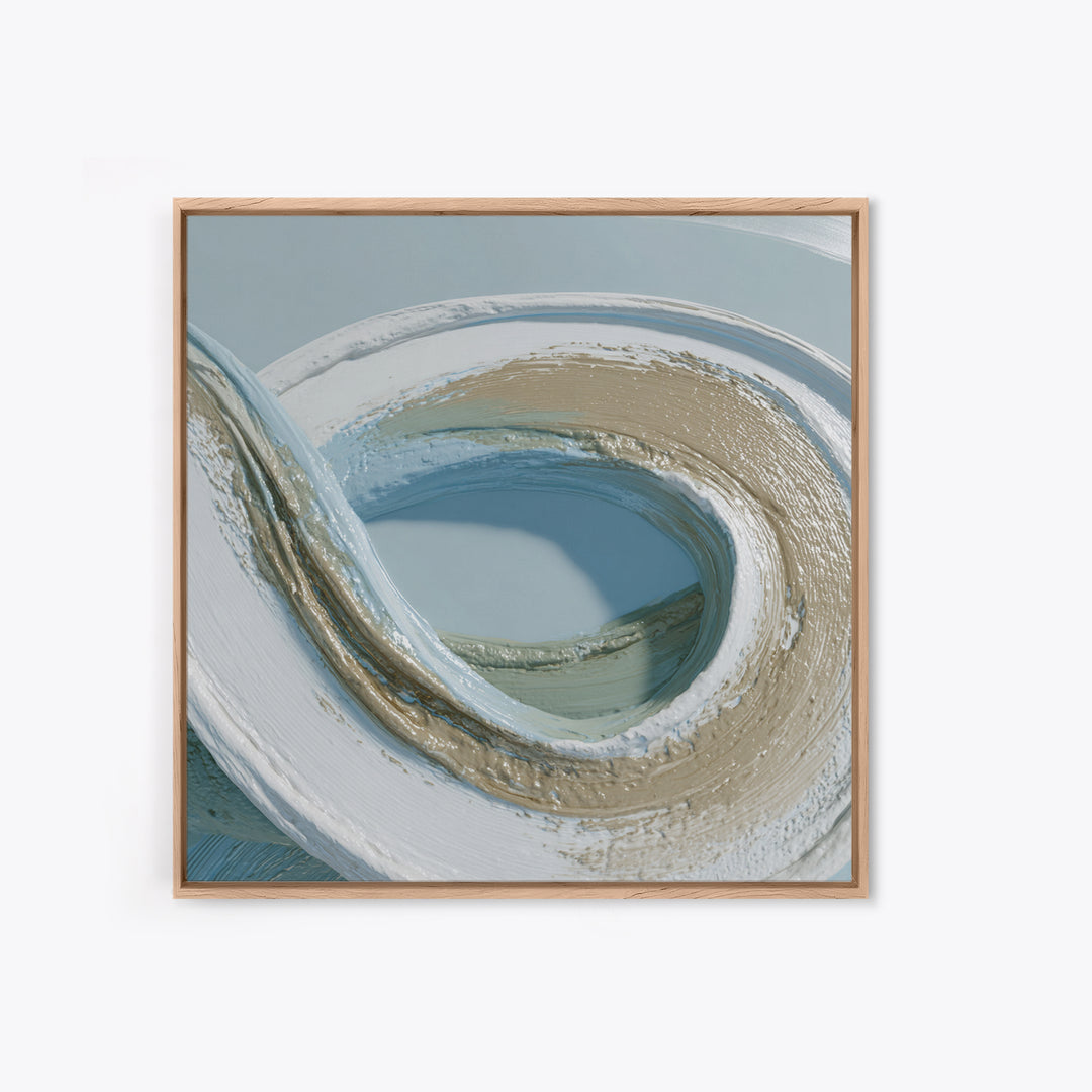 Minimal Smile Curve Abstract Framed Canvas Print, Dental Office Art, Tooth Art, Office Decor, Abstract Art, Calm, Modern Decor, DOA-1x1-29