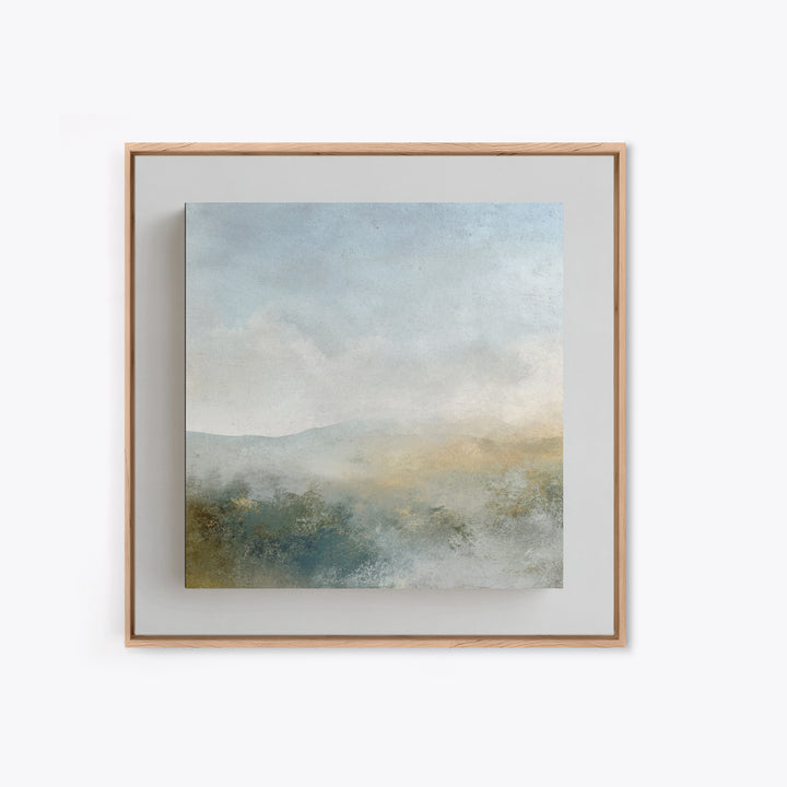 Soft Gradient Sunrise Framed Canvas Print, Dental Office Art, Motivational Poster, Office Decor, Fine Art, Calm, Dentistry Art, DOA-1x1-44