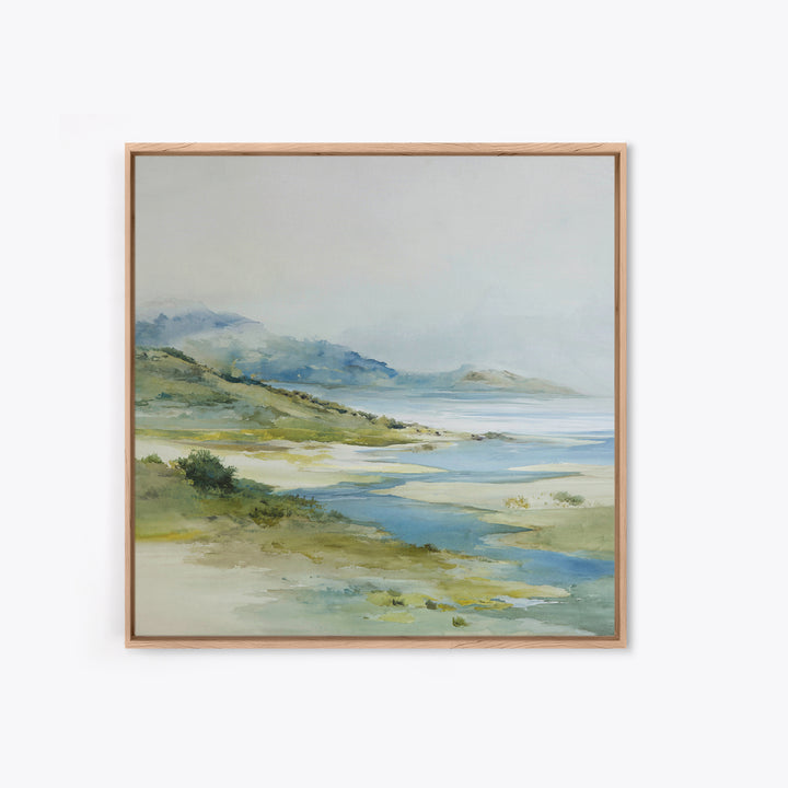 Quiet Coastal Dunes Framed Canvas Print, Dental Office Art, Dental Hygiene, Office Decor, Fine Art, Calm, Medical Office Art, DOA-1x1-46
