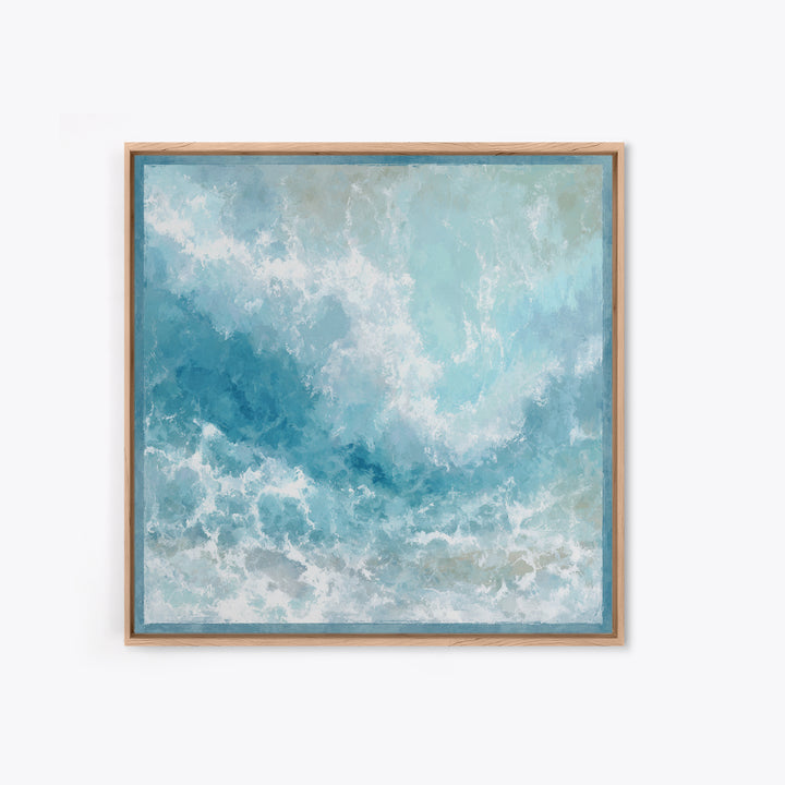 Calming Abstract Ocean Waves Canvas Print, Dental Office Art, Printable Digital, Office Decor, Fine Art, Calm, Neutral Decor, DOA-1x1-49