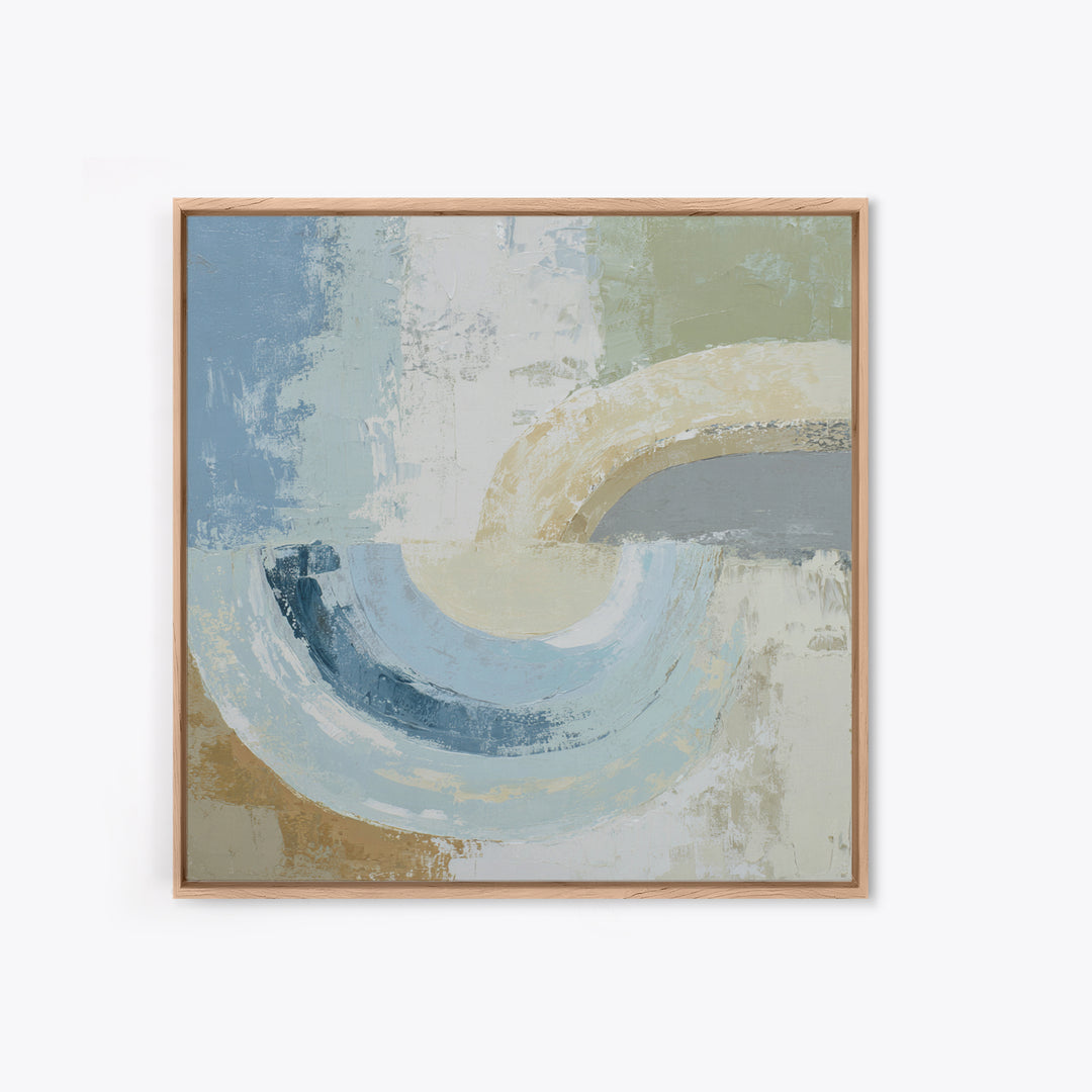 Minimal Smile Curve Abstract Framed Canvas Print, Dental Office Art, Tooth Art, Office Decor, Abstract Art, Calm, Modern Decor, DOA-1x1-53