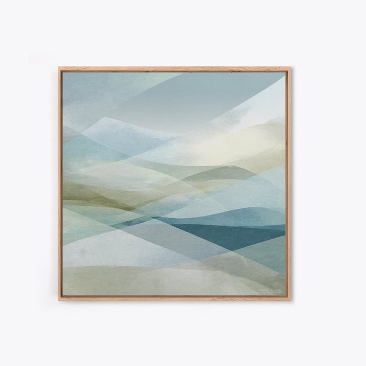 Clean Geometric Art Framed Canvas Print, Dental Office Art, Minimalist Wall Art, Office Decor, Abstract Art, Calm, Dental Decor, DOA-1x1-56