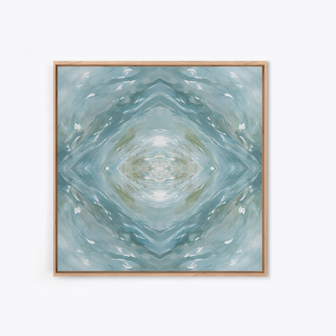 Abstract Water Ripple Pattern Framed Canvas Print, Dental Office Art, Medical Decor, Office Decor, Fine Art, Calm, Home Decor, DOA-1x1-61
