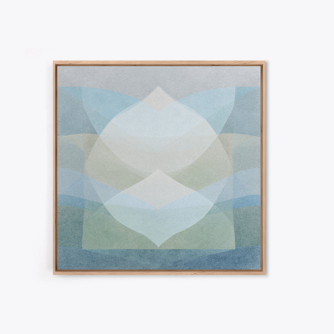 Clean Geometric Art Framed Canvas Print, Dental Office Art, Minimalist Wall Art, Office Decor, Fine Art, Calm, Dental Decor, DOA-1x1-8