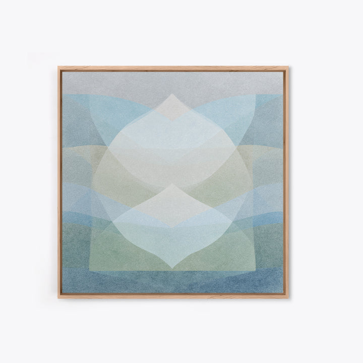Clean Geometric Art Framed Canvas Print, Dental Office Art, Minimalist Wall Art, Office Decor, Fine Art, Calm, Dental Decor, DOA-1x1-8