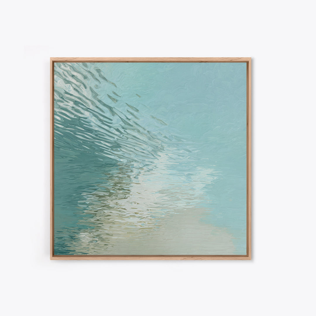 Abstract Water Ripple Pattern Canvas Print, Dental Office Art, Dental Hygienist, Office Decor, Calm, Statement Artwork, DOA-1x1-85