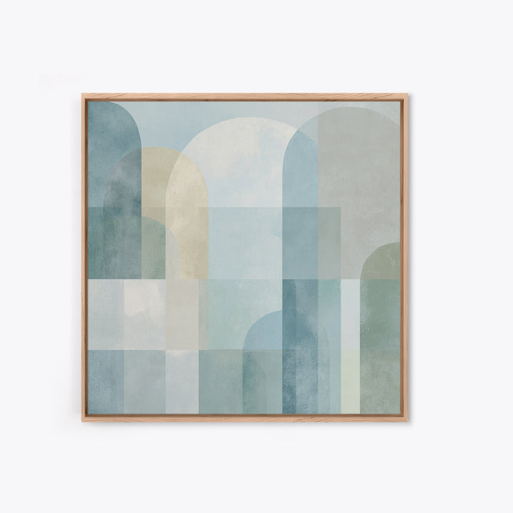 Light Scandinavian Abstract Arches Canvas Print, Dental Office Art, Science Art, Office Decor, Abstract Art, Calm, Boho Decor, DOA-1x1-89